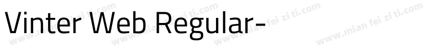 Vinter Web Regular字体转换